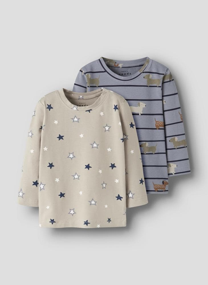 Infant 2 Pack Cotton Tops Set - Image 1