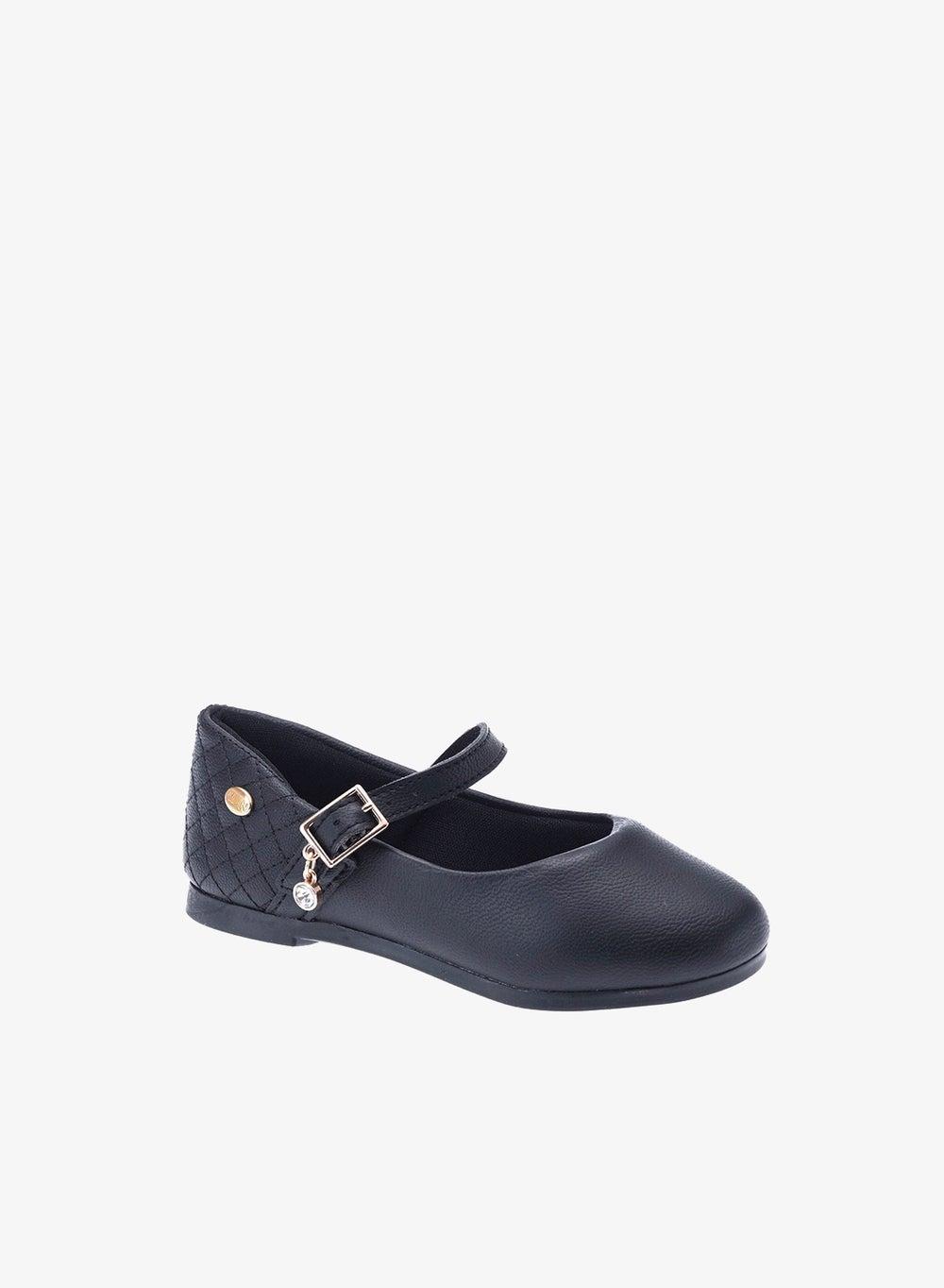 KLIN Sapatilha Princesa Preto Fosco Girls Flats - Image 1