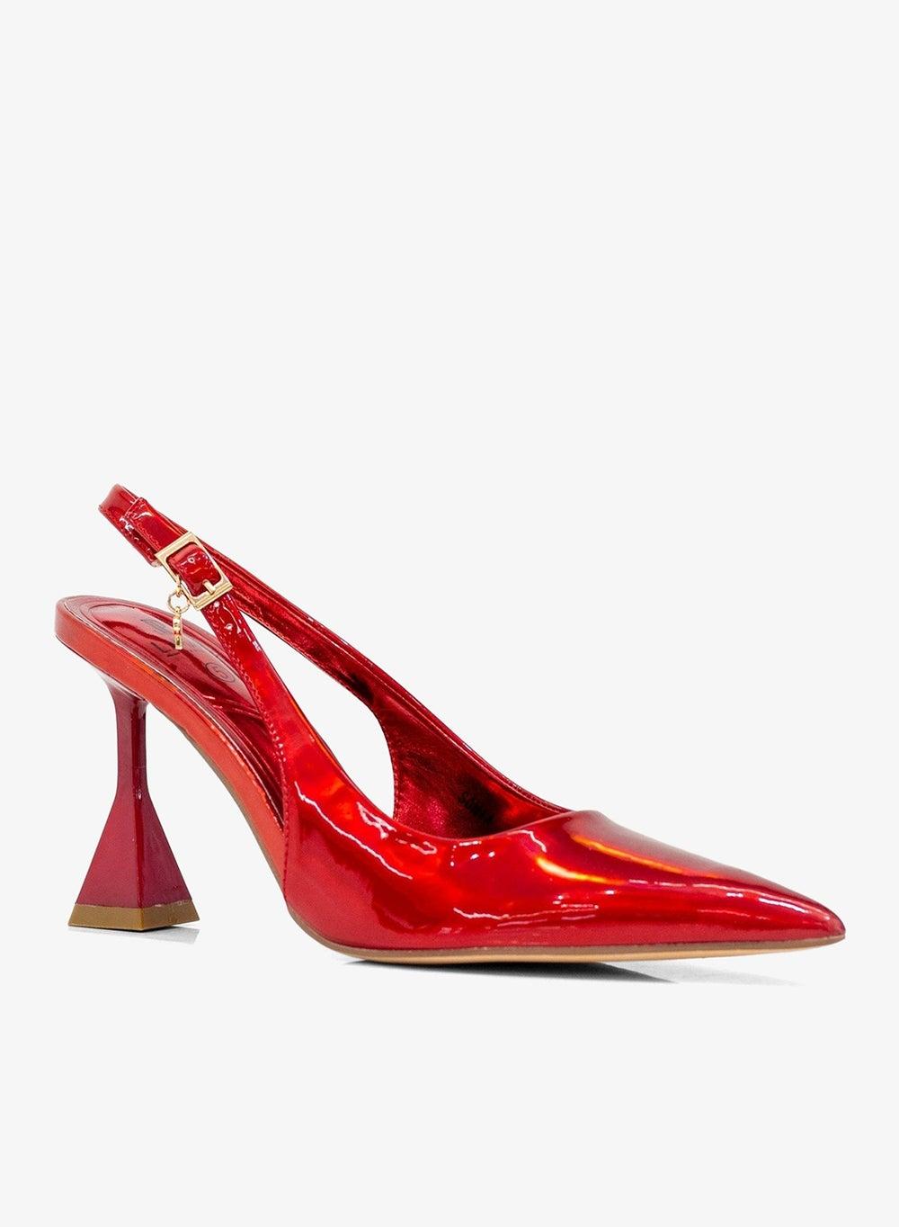 Sonia Red Slingback Pump 7cm Spool Heel - Image 1