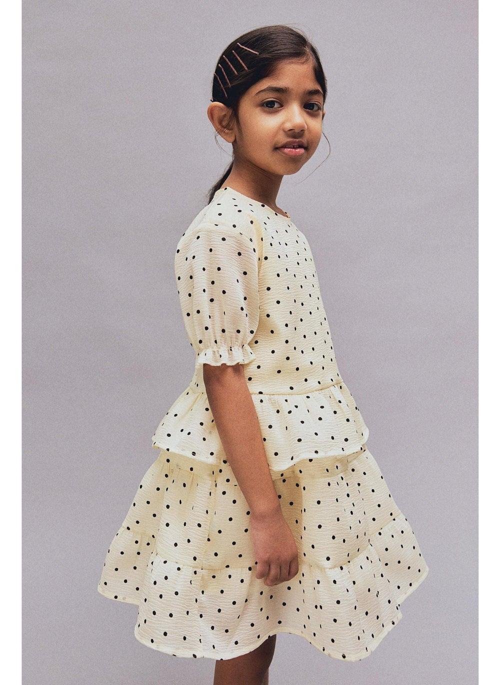 Girls Soft Tiered Skirt with Elastic Waist - Image 1