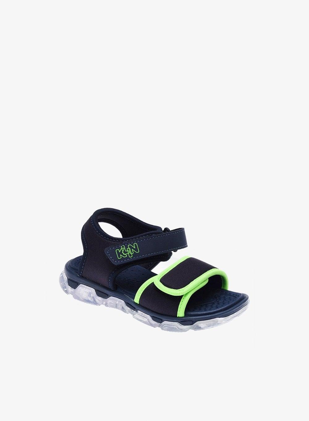 KLIN Papete Light Marinho Verde Neon Sandals - Image 1