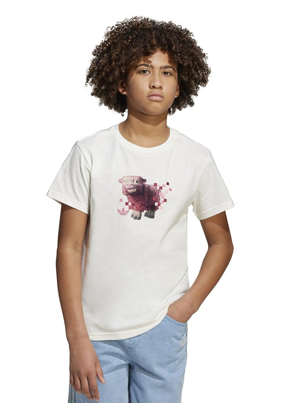 Adidas Kids Minecraft Graphic T-Shirt - Image 1