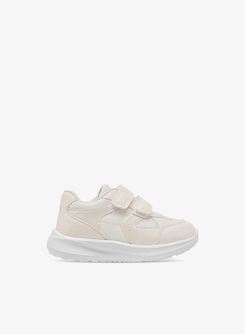 Girls Panelled Sneakers with Hook & Loop Fit - Image 1