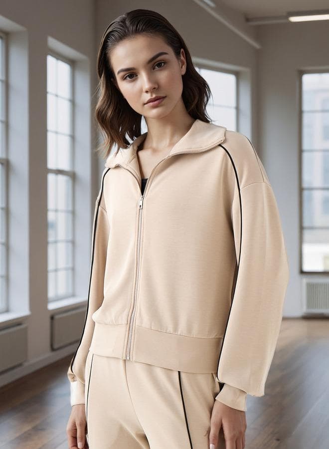 Kappa Piping Detail Zip-Through Jacket - Image 1