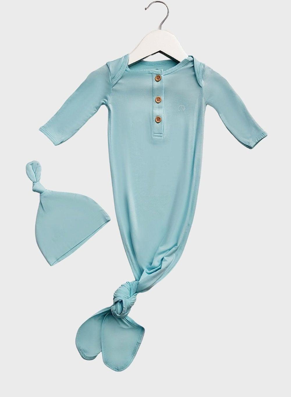 Infant Bamboo Knot Bodysuit and Beanie Set - Image 1