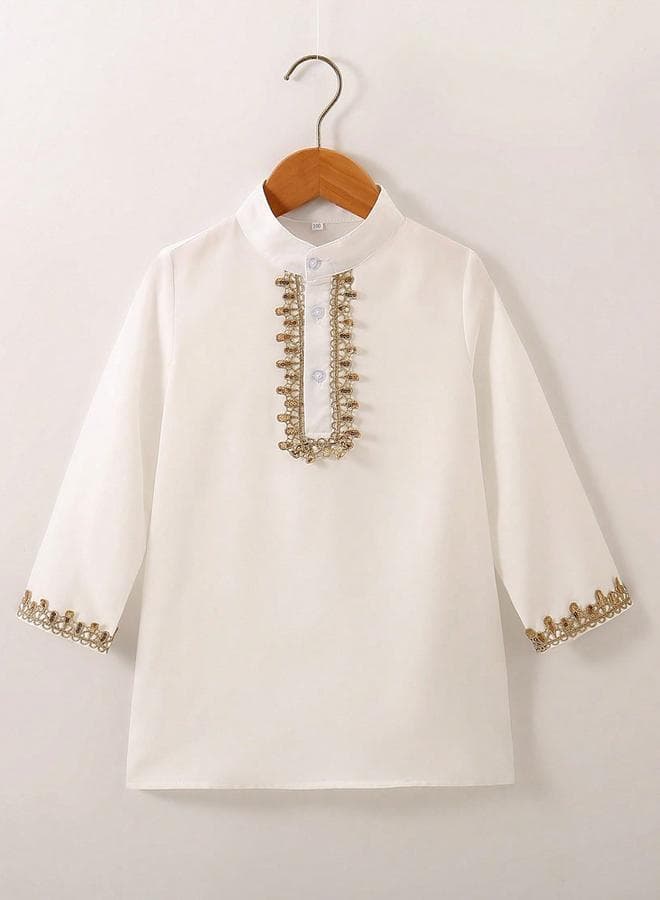 Take Two Boys Button Front Sequined Detail Shirt - Image 1