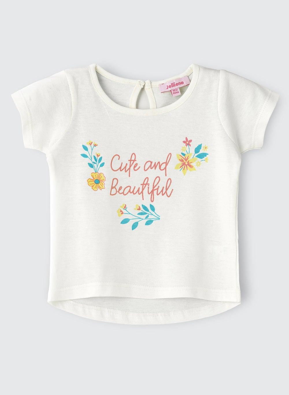 Floral Cotton Top for Infant Girls – Soft & Sweet - Image 1