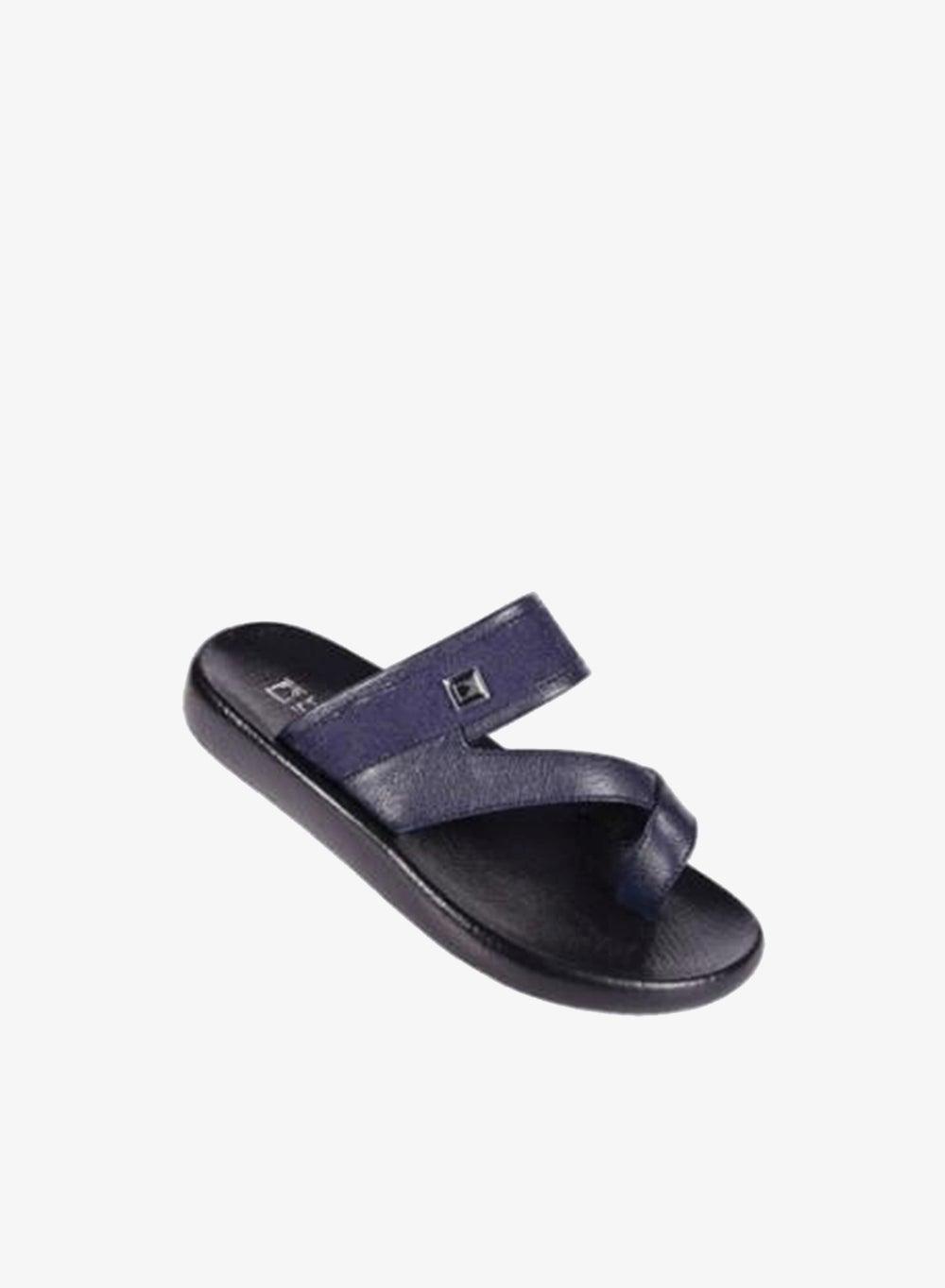008-3583 Barjeel Uno Boys Arabic Sandals Navy - Image 1