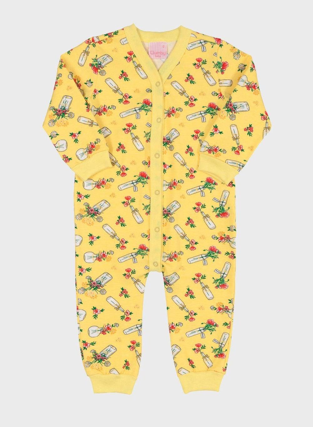 Infant Printed Full Body Cotton Romper - Image 1
