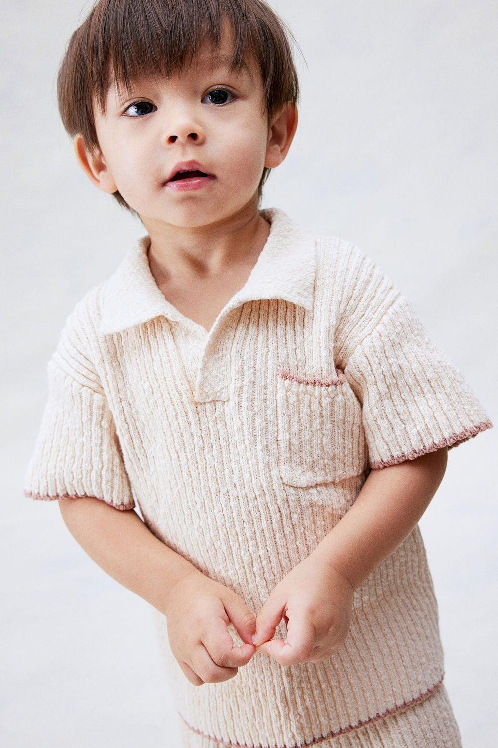 2-piece Bouclé Knit Baby Set - Image 1