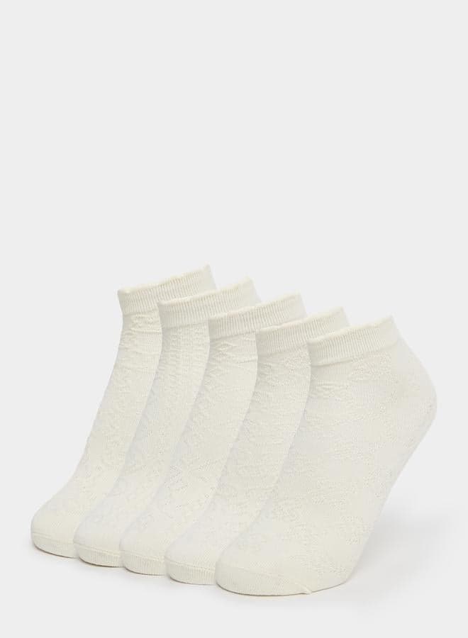 Pack of 5 Textured Ankle Length Socks - Image 1