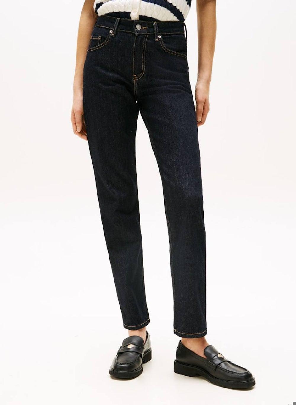 Mid Rise Classic Straight Jeans in Stretch Recycled Denim - Image 1