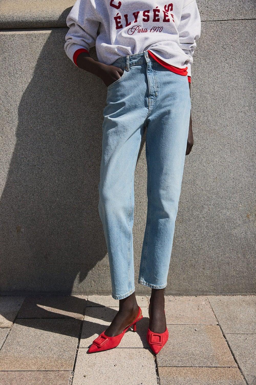 Slim Mom High-Waist Ankle Jeans - Image 1