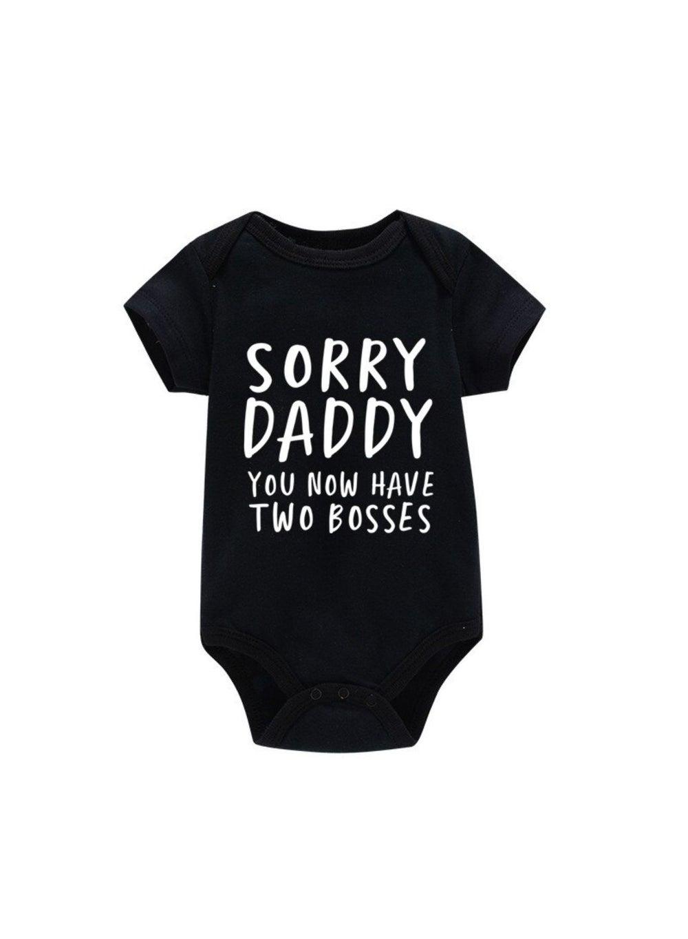 Sorry Daddy You Now Have Two Bosses Baby Romper - Image 1