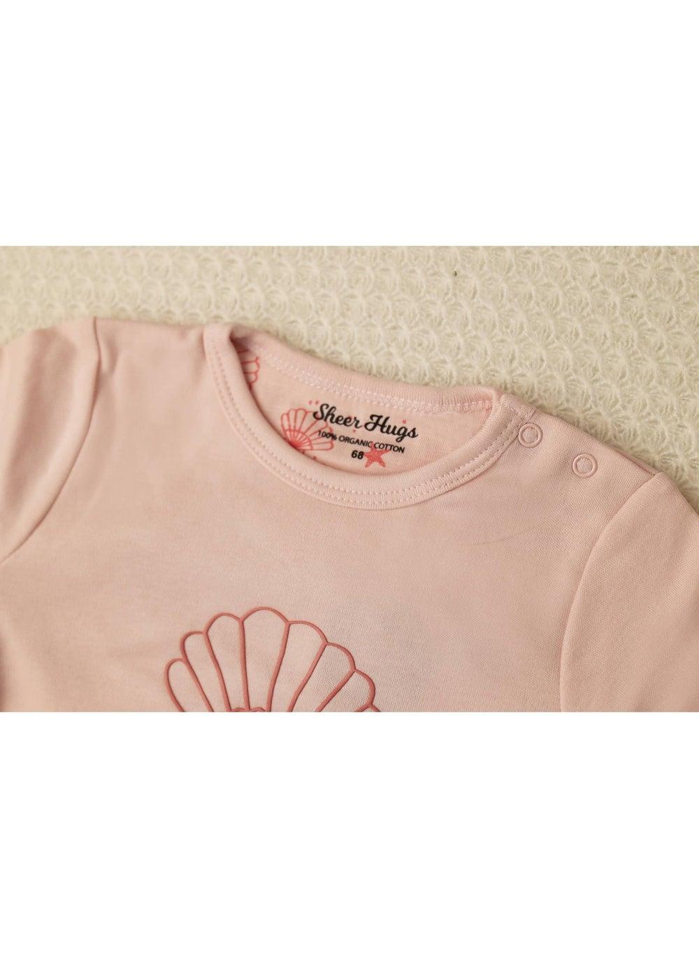 Sheer Hugs Full Sleeve Girls Top Peach - Image 1