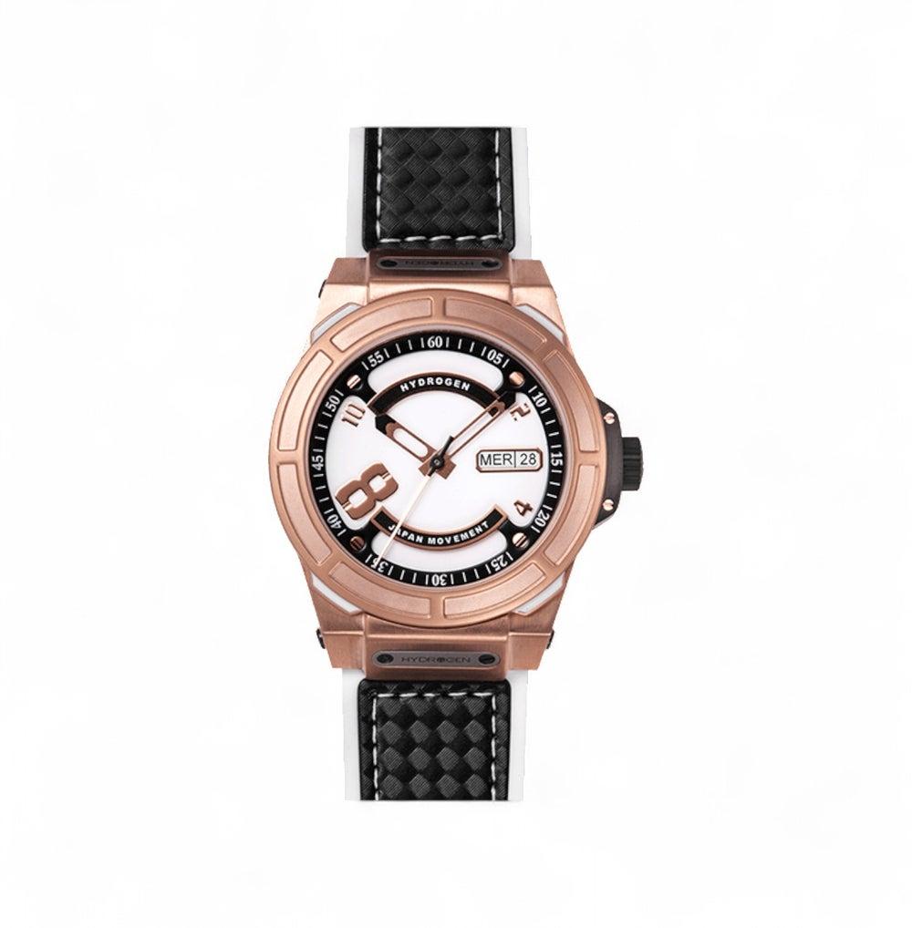 Automatic Otto White & Rose Gold Luxury Watch - Image 1