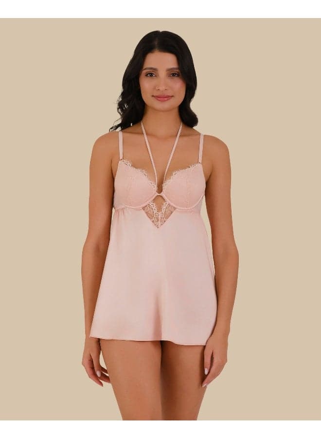 Isla & Evie Padded Babydoll Set with G-String - Image 1