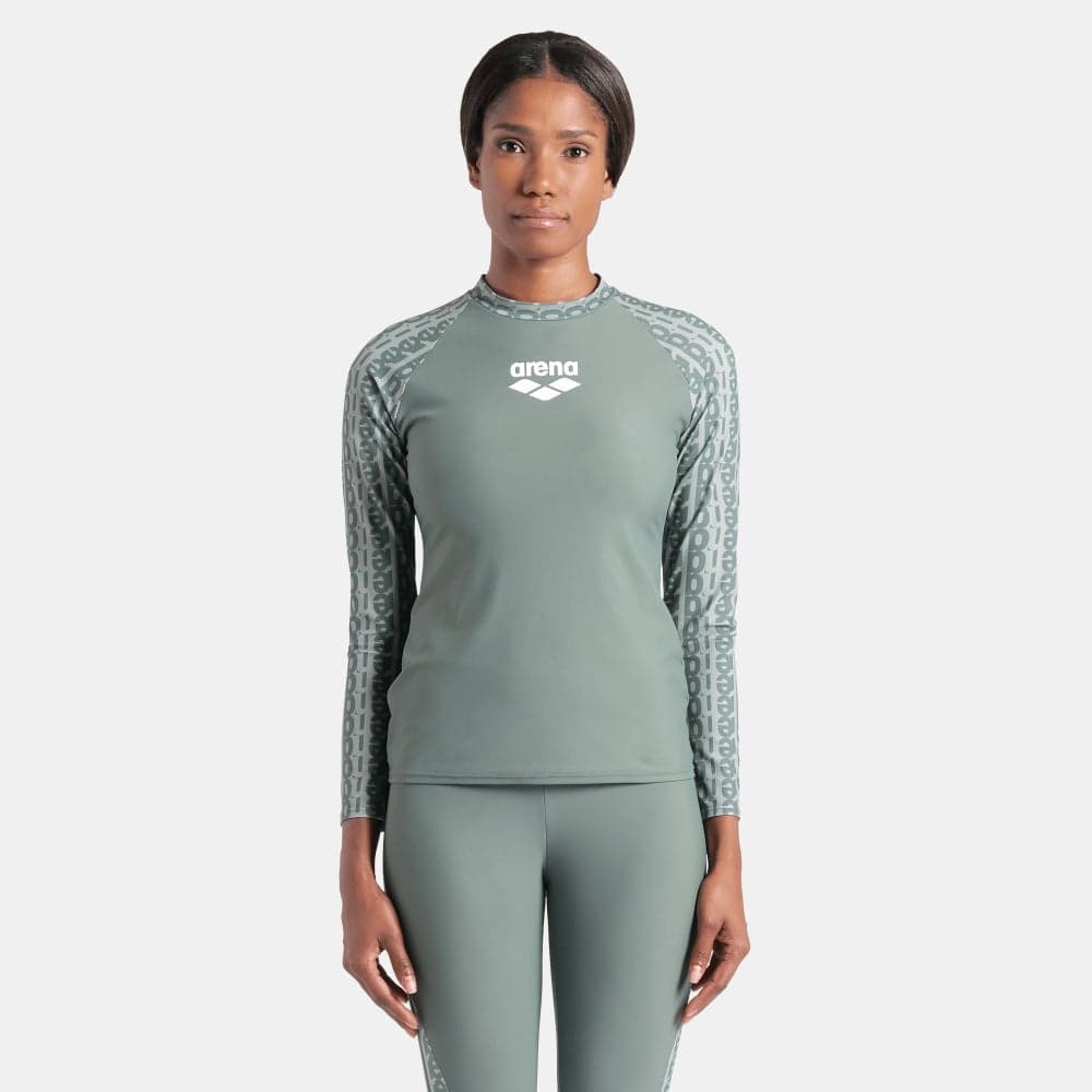 Arena Modesty Long Sleeve Rashguard SPF50+ Eco Swim Top - Image 1