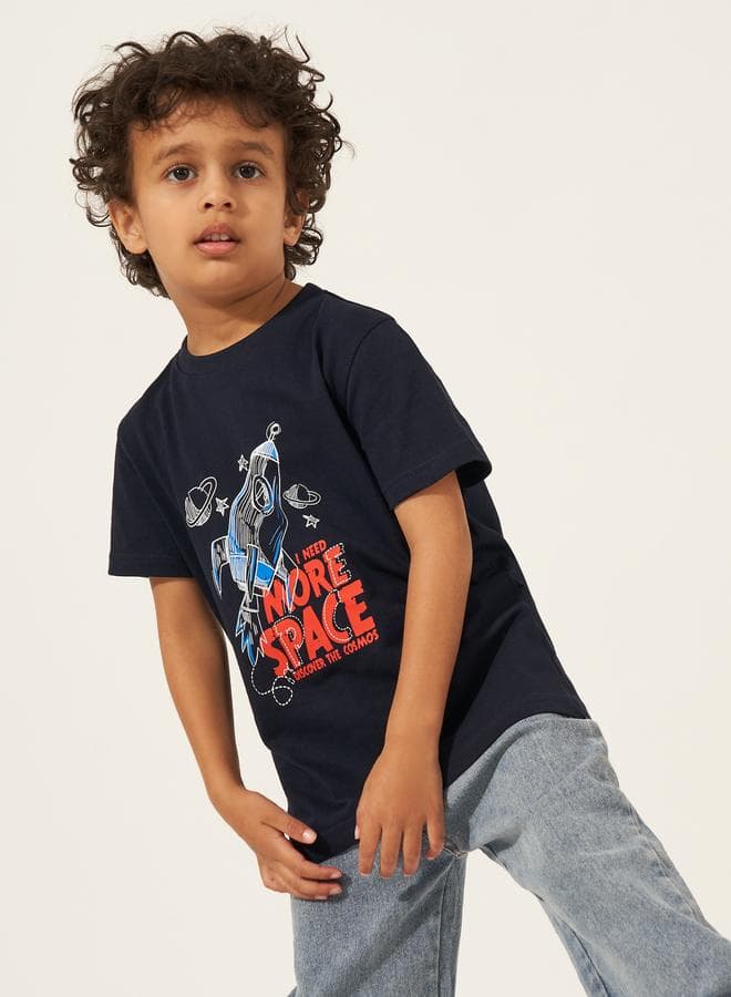 Styli Graphic Print Short Sleeve Baby T-Shirt - Image 1