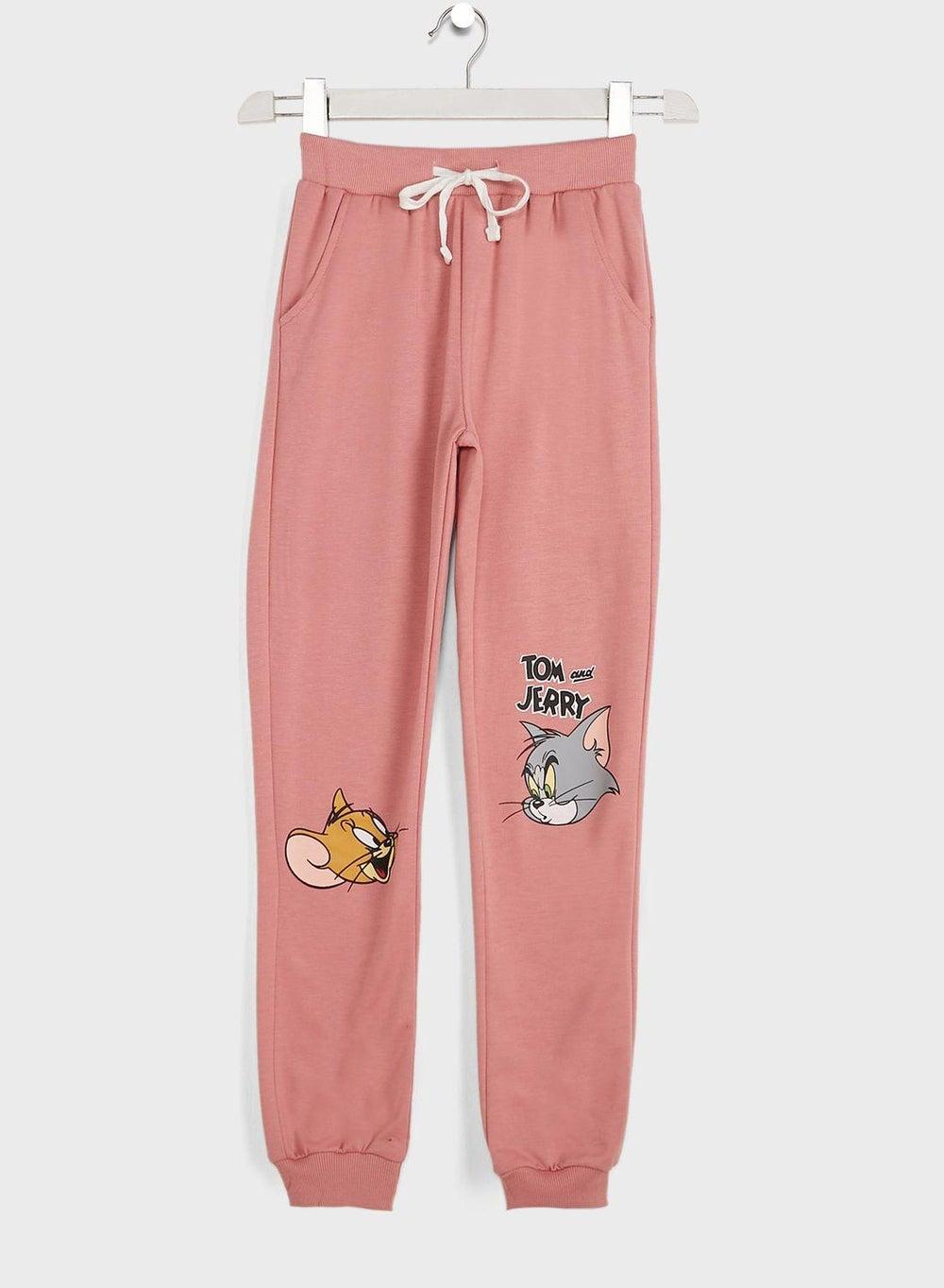 Youth Tom & Jerry Graphic Sweatpants - Image 1