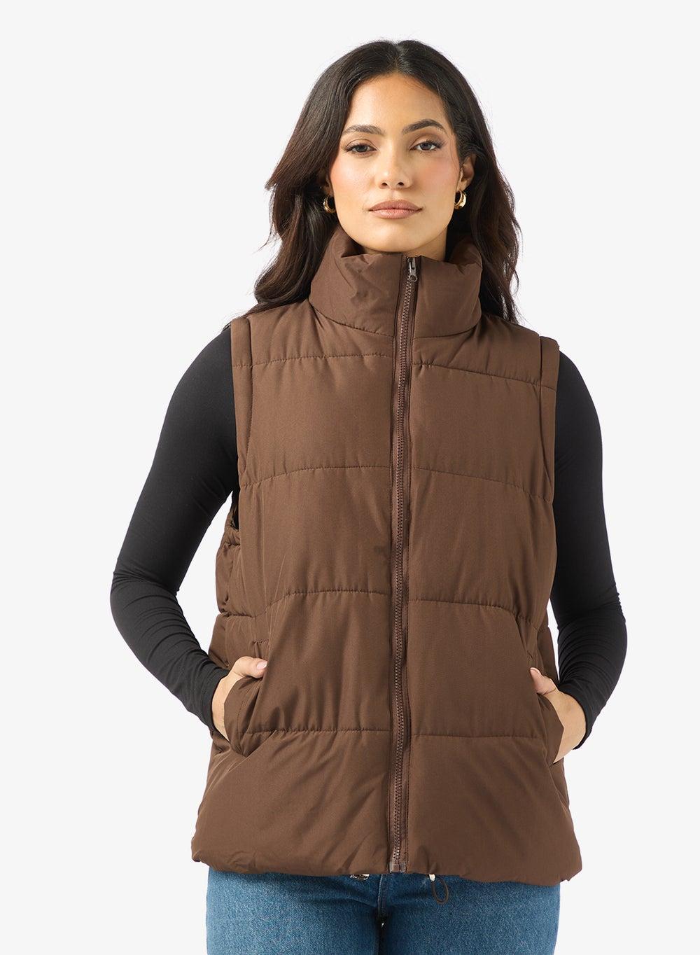 Women’s Sleeveless Padded Vest Lightweight Quilted Layer - Image 1
