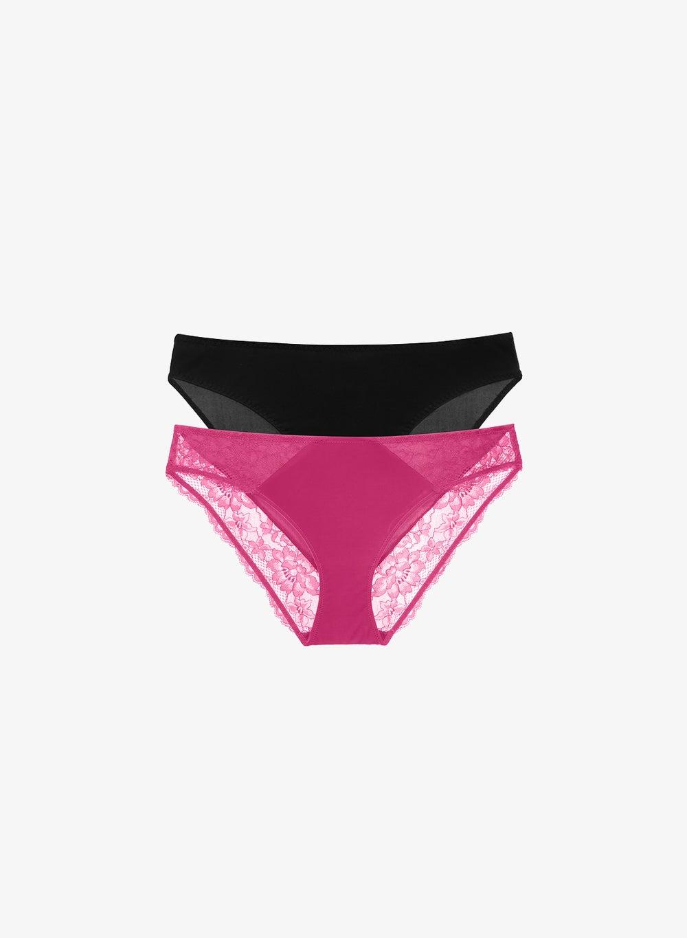 Dual Fabric Lace & Micro Brief Set - Image 1