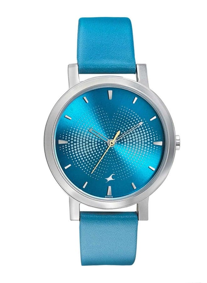 Leather Analog Wrist Watch 6213SL04 Blue Dial - Image 1