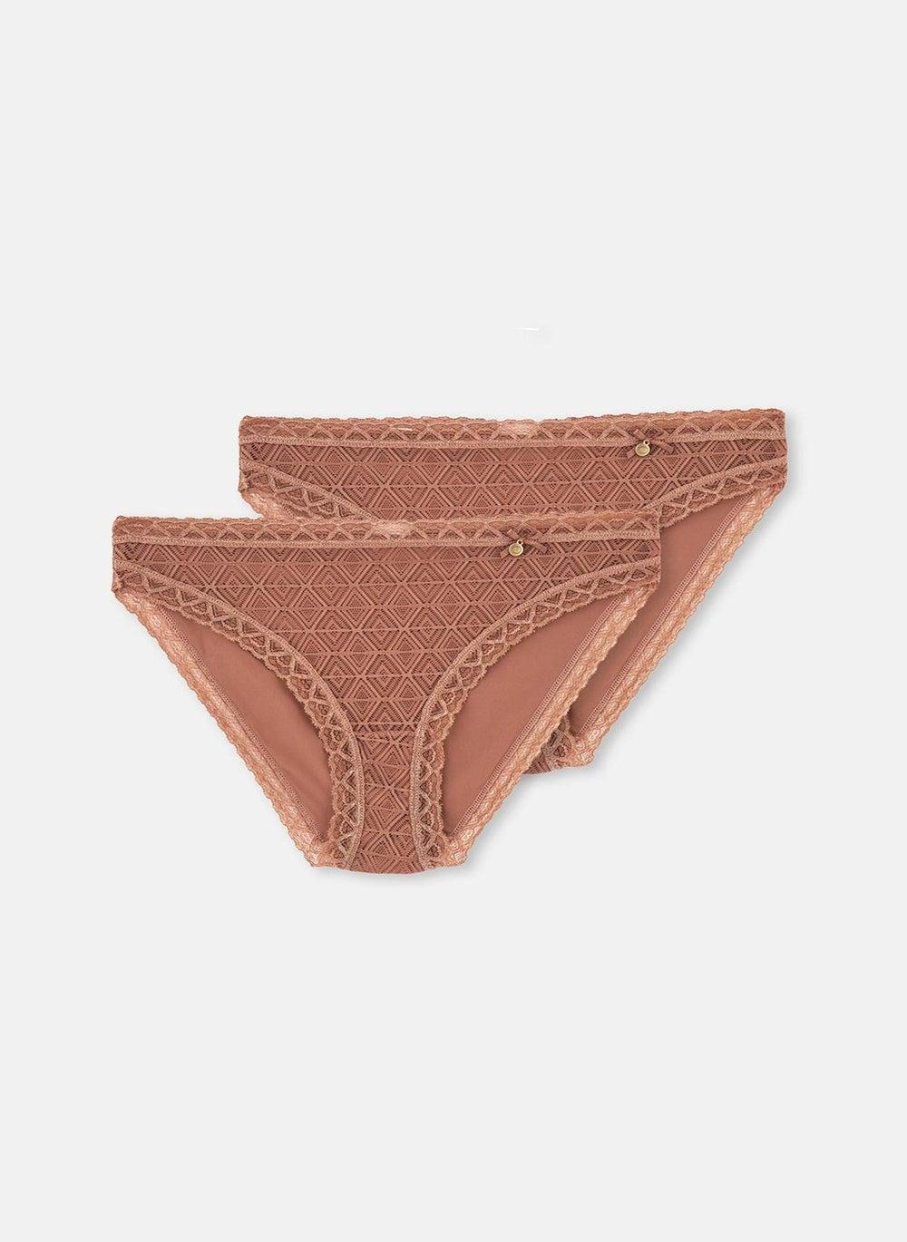 2 Pack Polyamide Mid Rise Women’s Briefs - Image 1