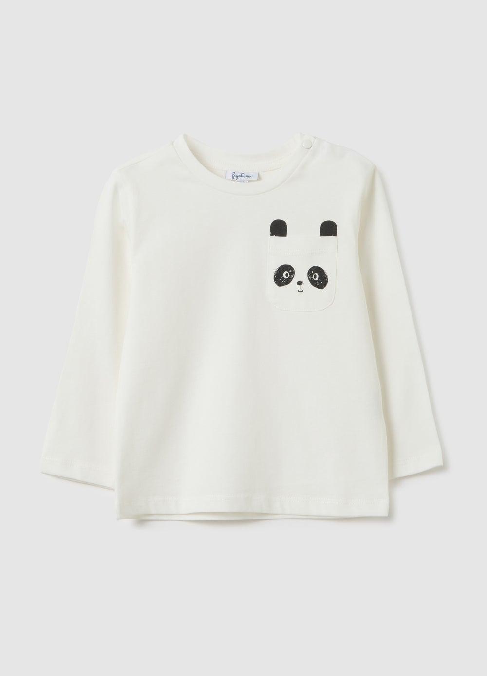 White Regular Fit Pure Cotton Kids T-Shirt - Image 1