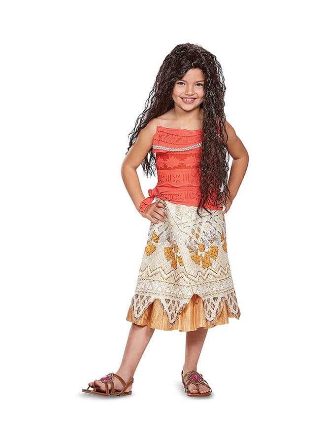 Disney Moana Girls Costume Adventure Dress - Image 1