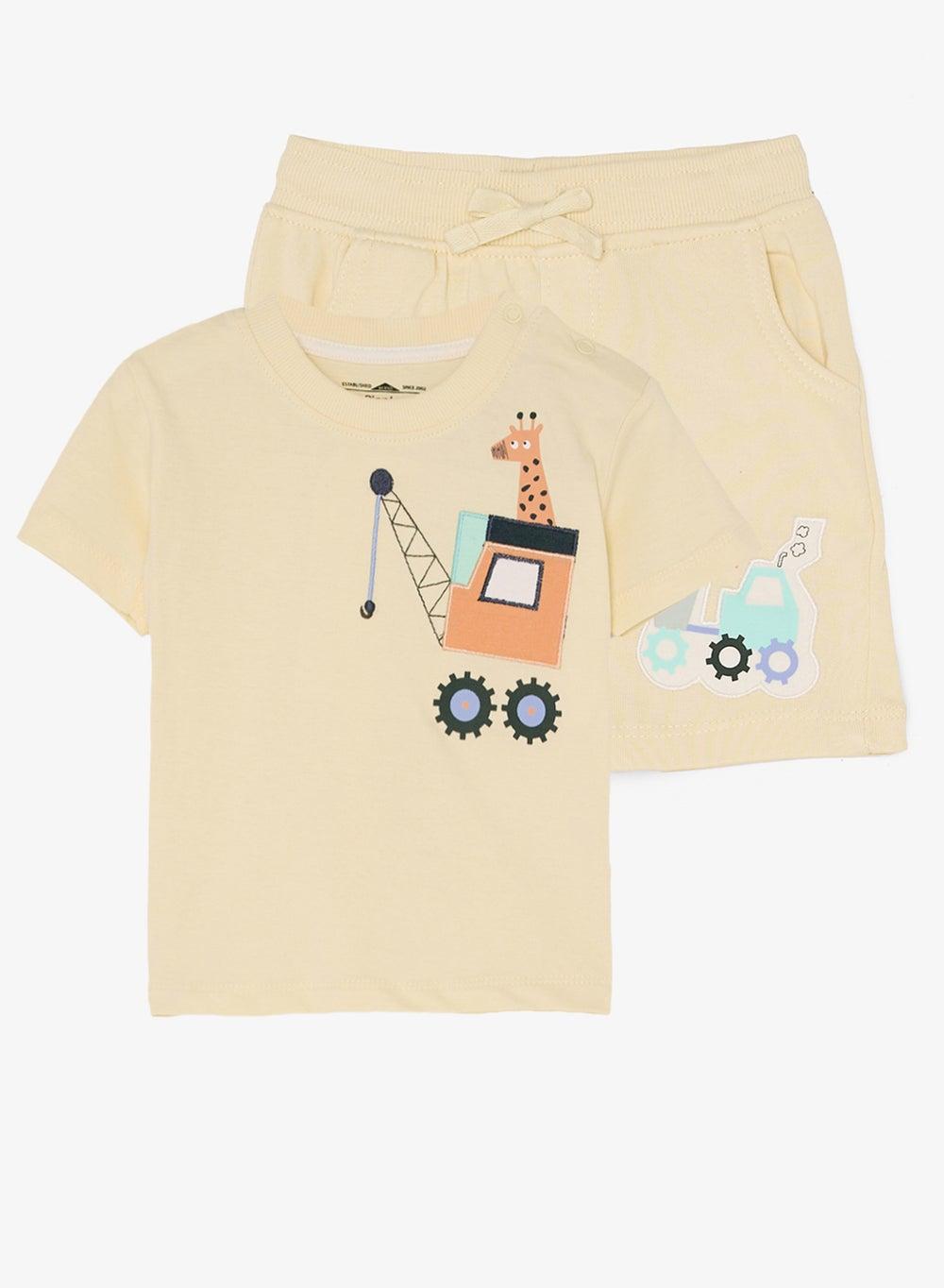 Ripples Boys 2Pcs Printed T-Shirt & Shorts Set - Image 1