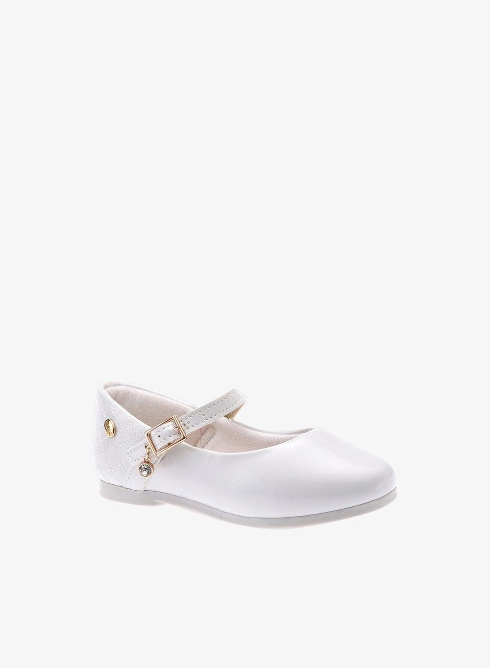 KLIN Sapatilha Princesa Branco Baby Flats - Image 1