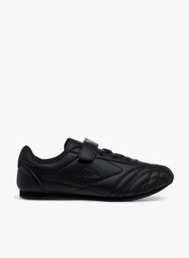 Kids Solid Sports Shoes with Hook and Loop Closure - Image 1