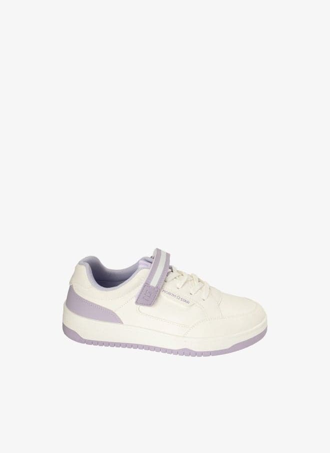 Two-Tone Lace-Up Sneakers - Image 1