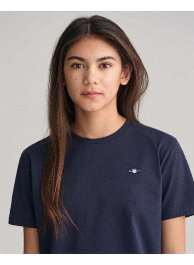 GANT Teens Shield Cotton Logo T-Shirt - Image 1