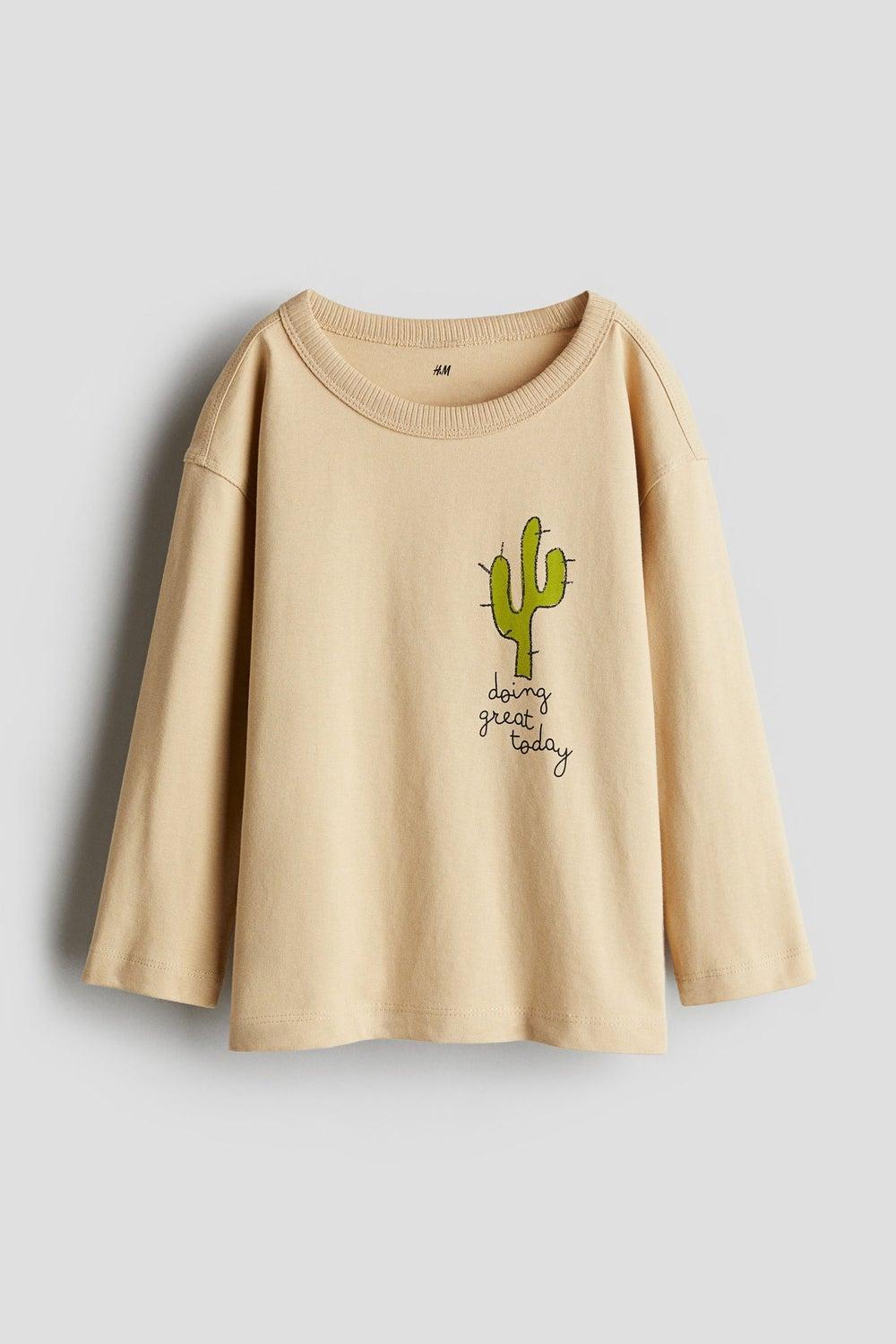 Soft Cotton Long-Sleeved Baby T-Shirt - Image 1