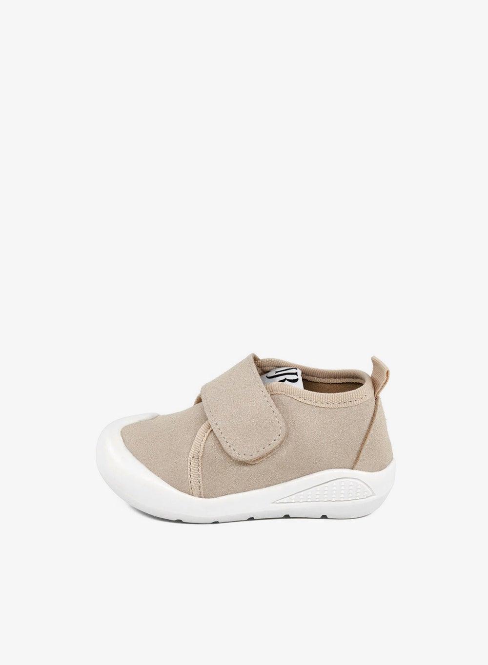 Beige Memory Foam First Step Baby Shoes - Image 1