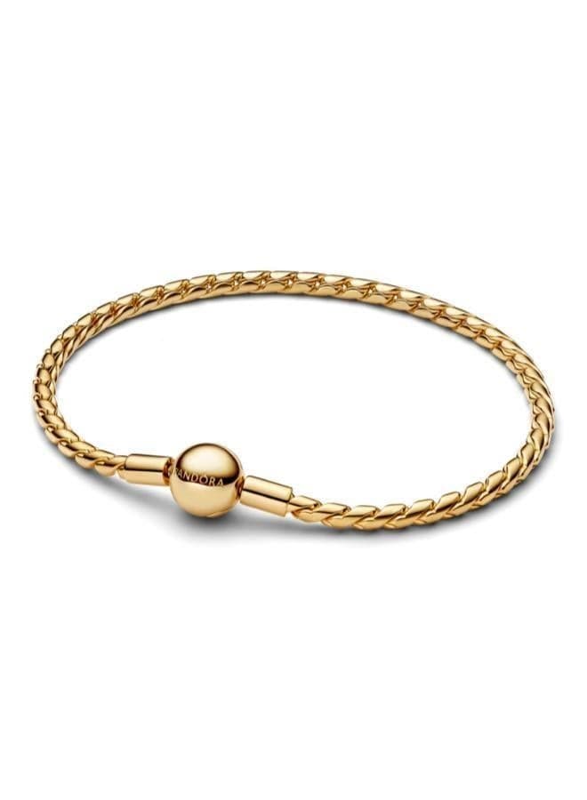 Round Clasp Snake Chain Bracelet for Women - Image 1