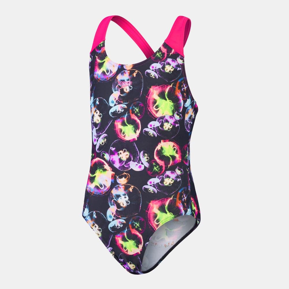 Speedo Girls Boom Allover Splashback Swimsuit - Image 1