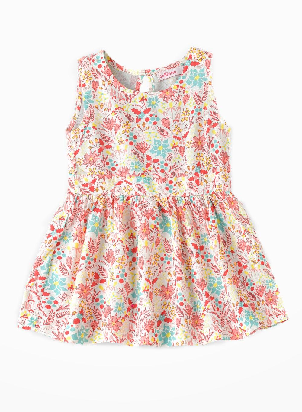 Sunny Smiles Girls Breezy Woven Viscose Dress - Image 1