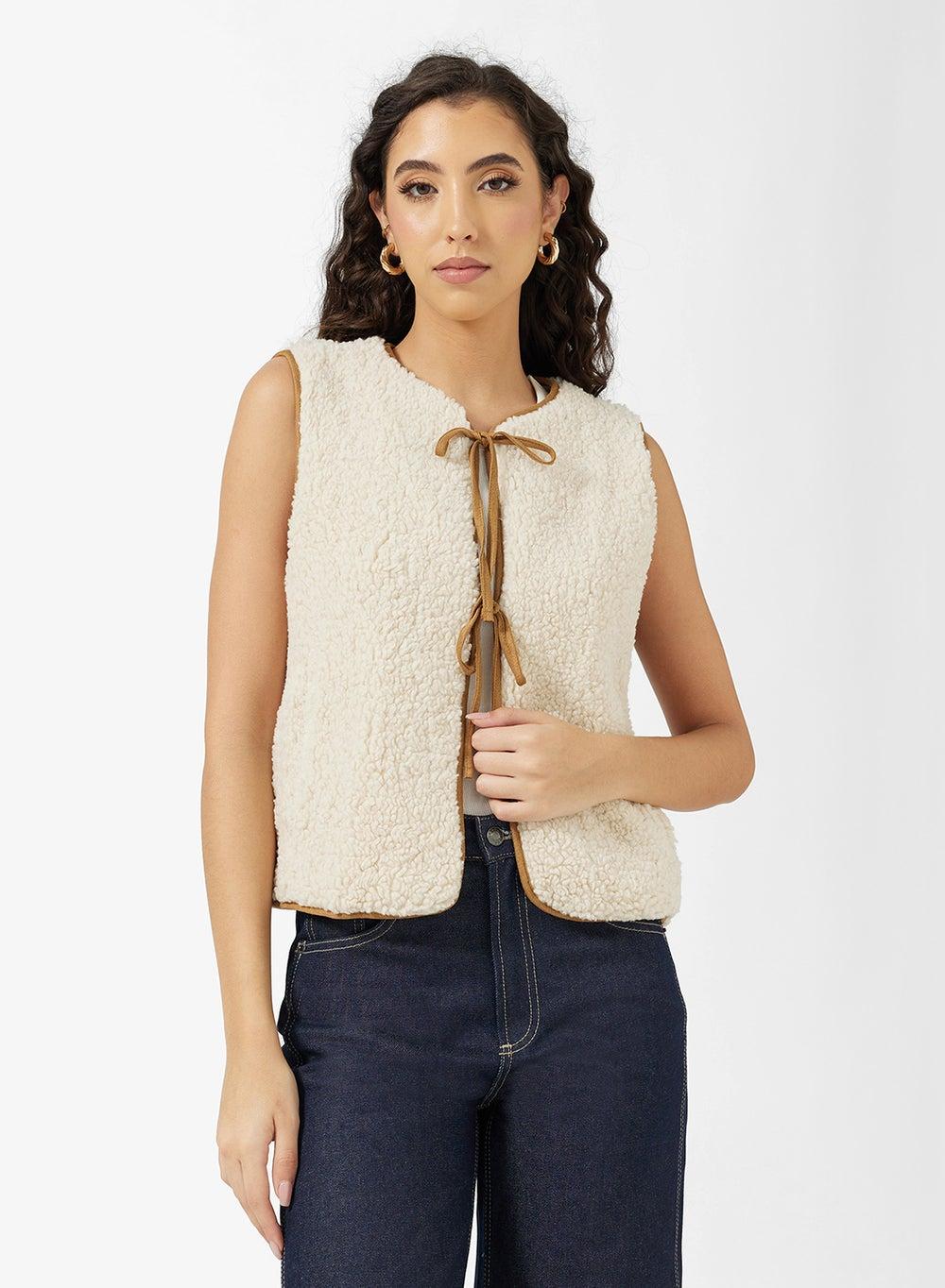 Borge Bow Tie Detail Women's Elegant Top - Image 1