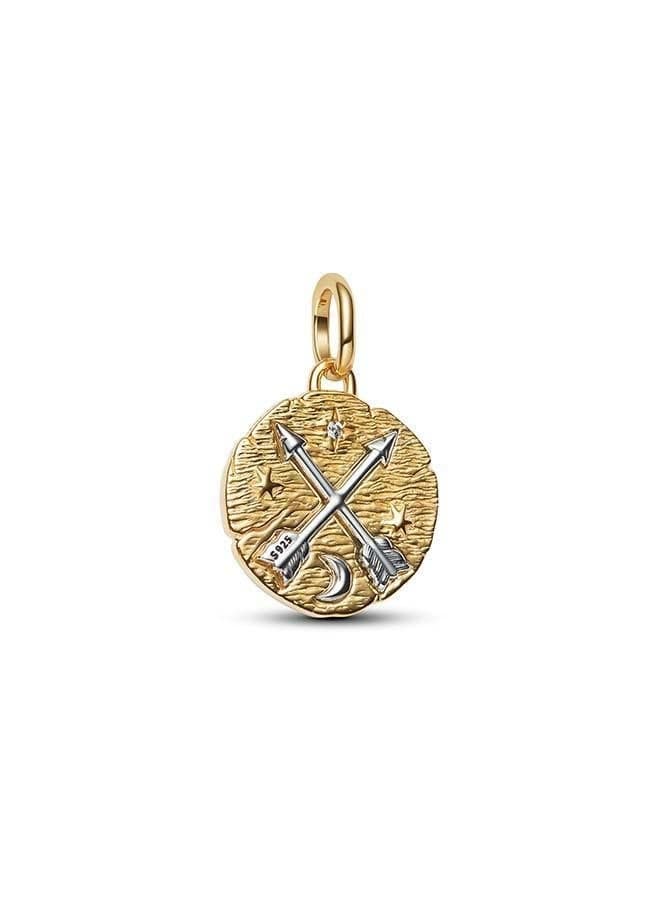 Crossing Arrows Medallion Charm AD MELIORA - Image 1