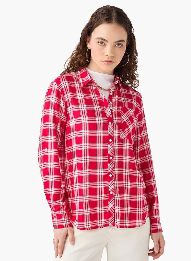 Lee Cooper Checked Viscose Regular Fit Shirt - Image 1