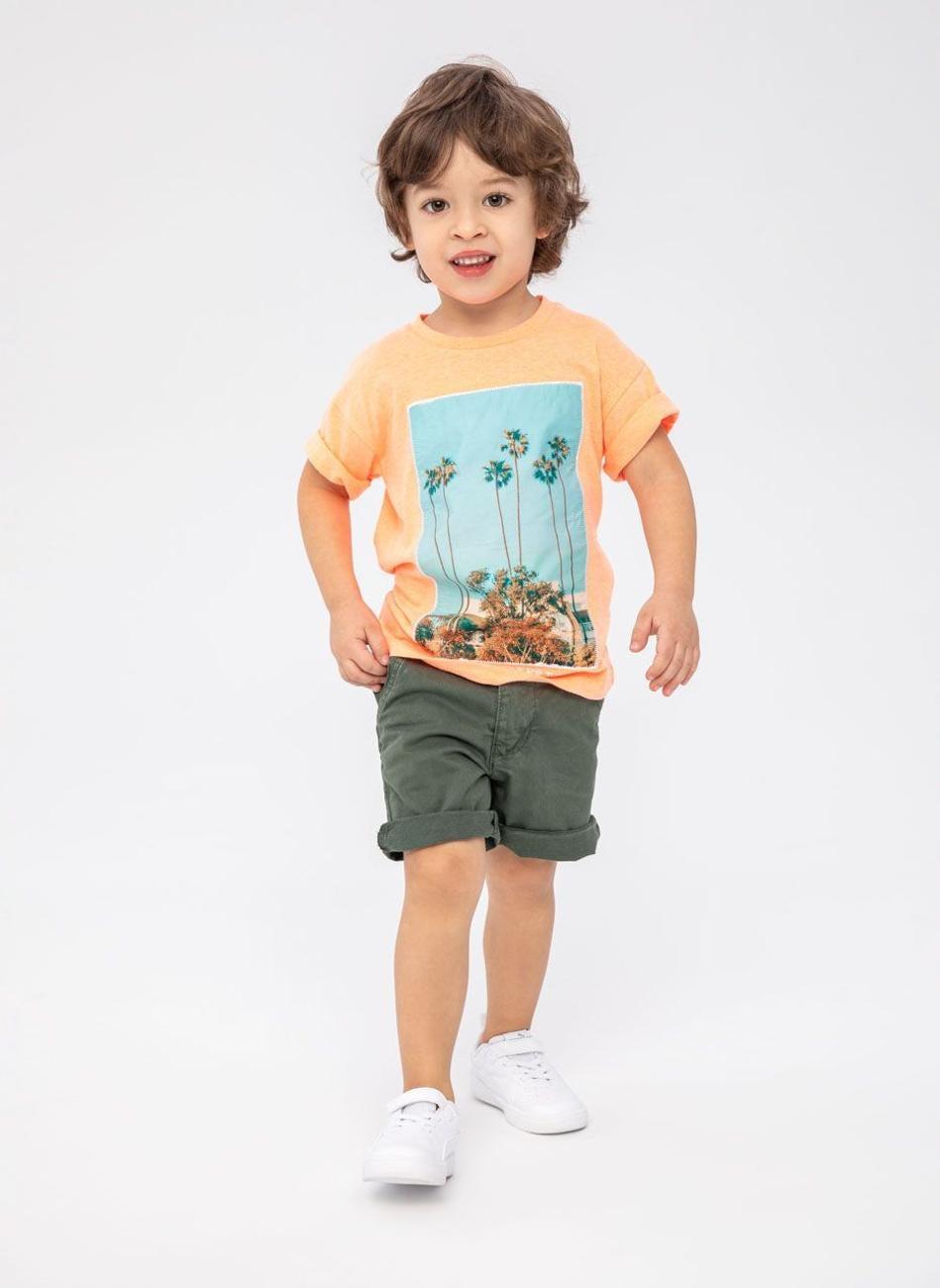 Boys Coral Patch Graphic T-Shirt - Image 1