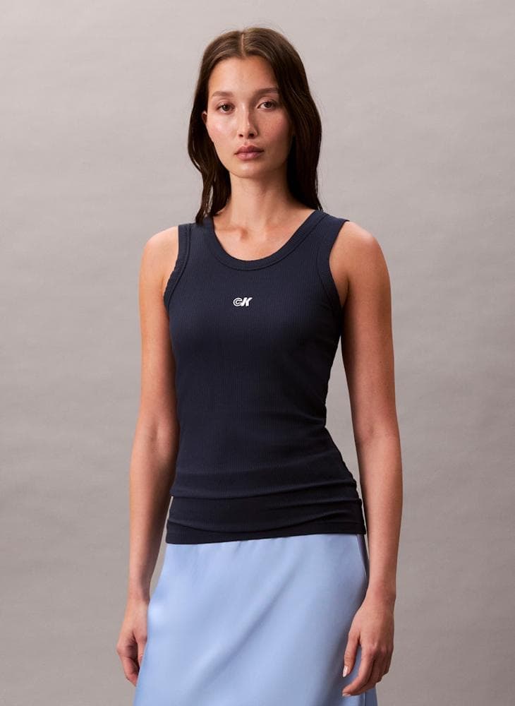 Calvin Klein Jeans Logo Cotton Tank Top - Image 1