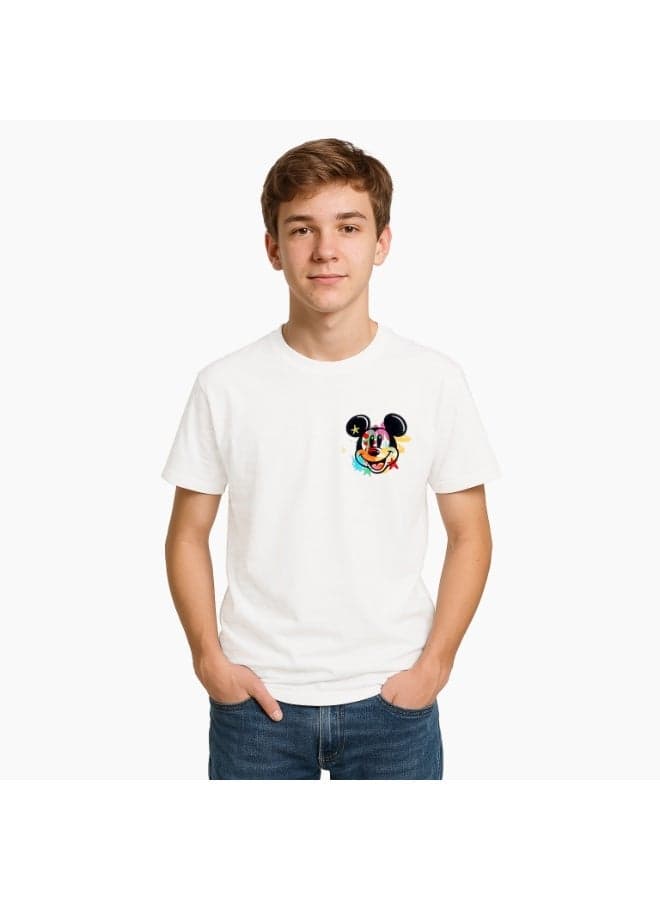 DISNEY Mickey Mouse Boys Cotton Graphic T-Shirt - Image 1