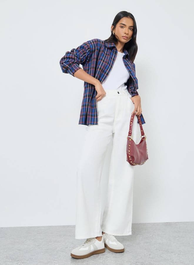 Mid Rise Wide Leg Jeans – Modern Relaxed Fit - Image 1
