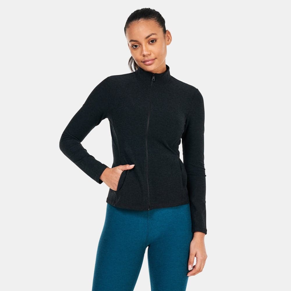 Women's Spacedye On-The-Go Mock Neck Jacket - Image 1