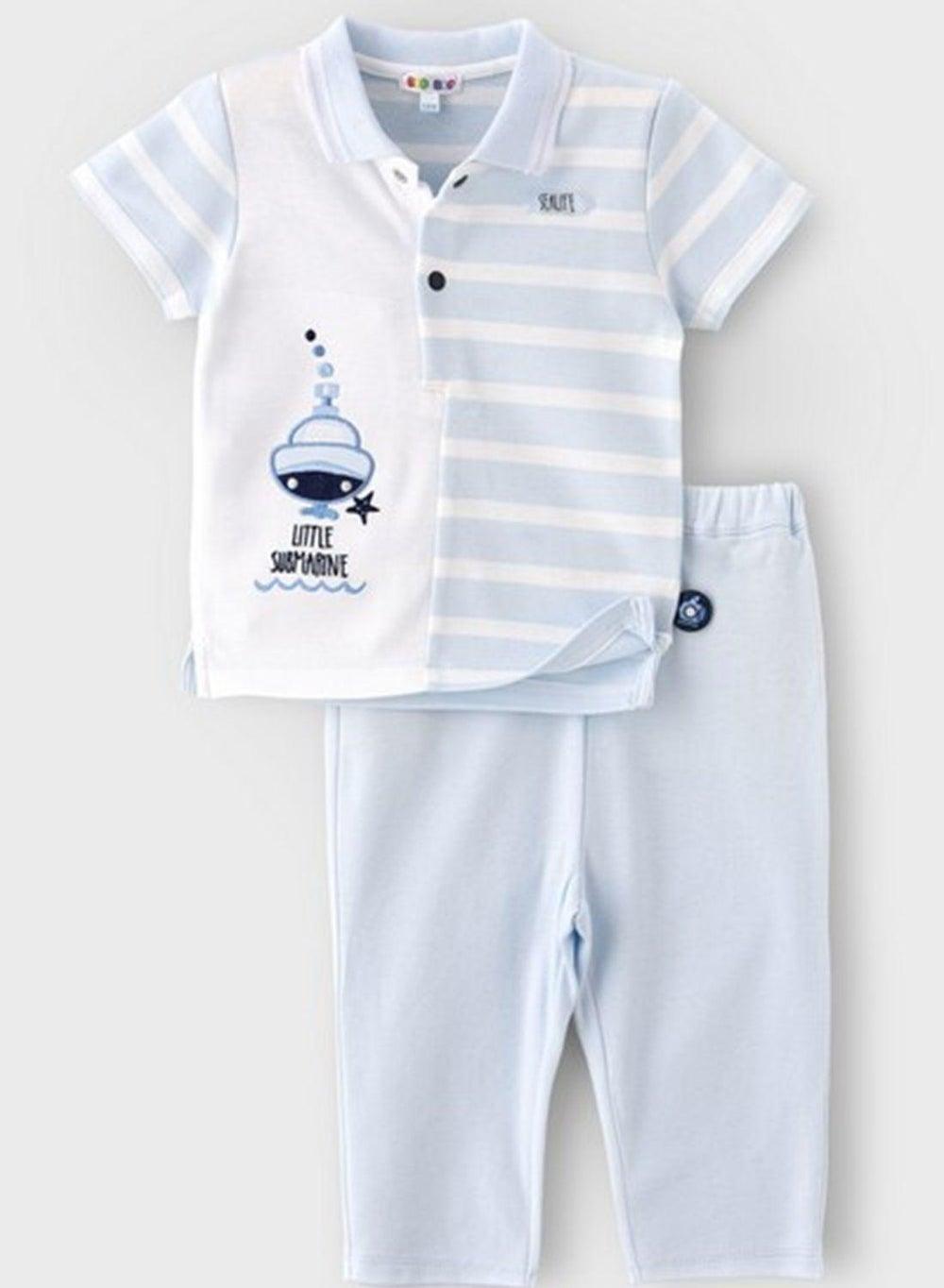 Infant Submarine Printed T-Shirt & Pants Set - Image 1