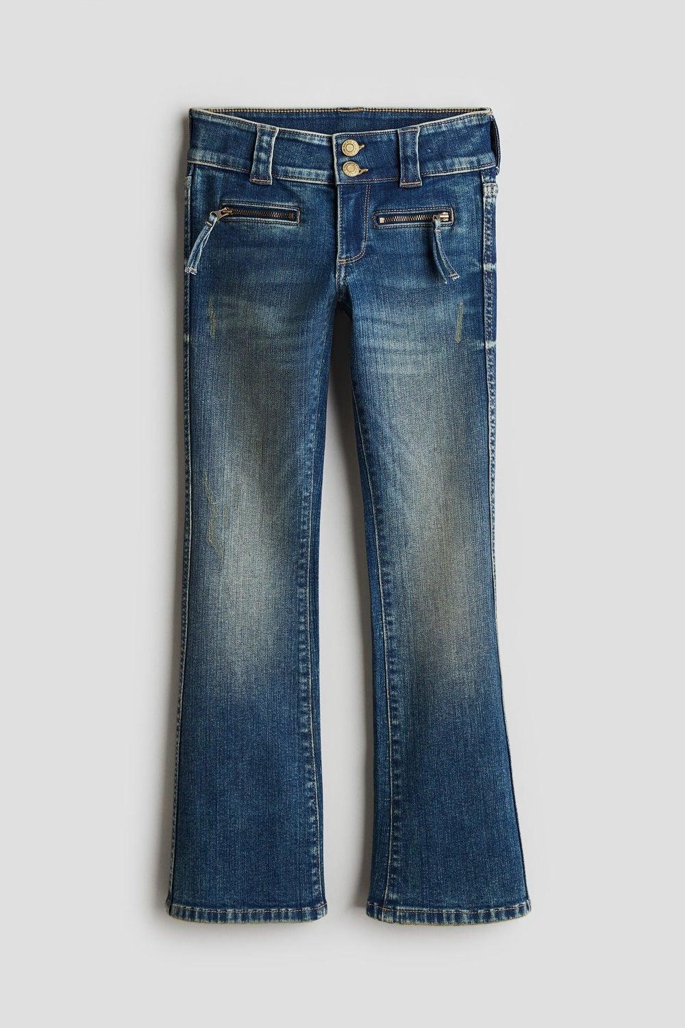 Girls Bootcut Low Waist Stretch Jeans - Image 1
